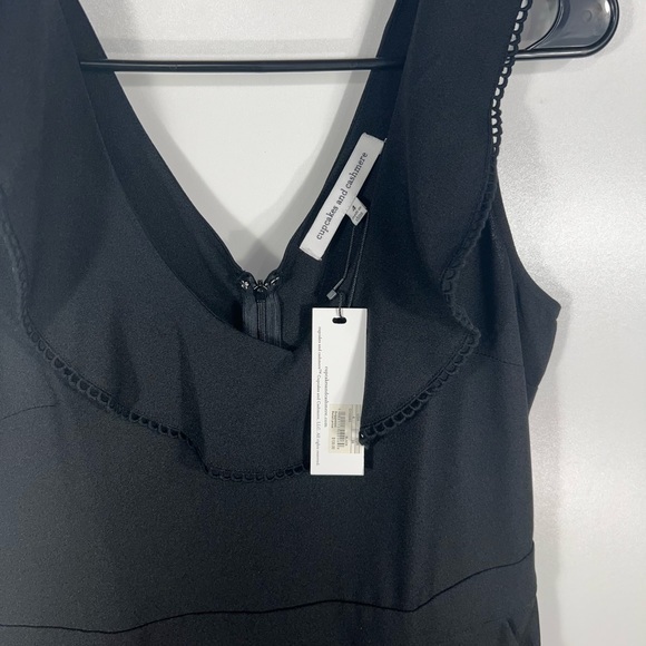 Cupcakes & Cashmere | NWT Black Lima Ruffles Jumpsuit Sz.4 - Picture 9 of 13
